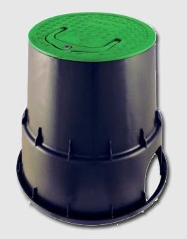 Клапанная коробка RAIN PZCM RN25, 253 x 261 мм, с крышкой (круглая)